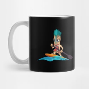 Stand Up Paddle Board SUP Tiki Guy Mug